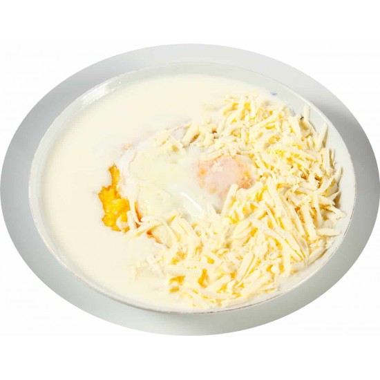 Mămăliguţă cu unt, brânză, smântână, ou ochi (580g )